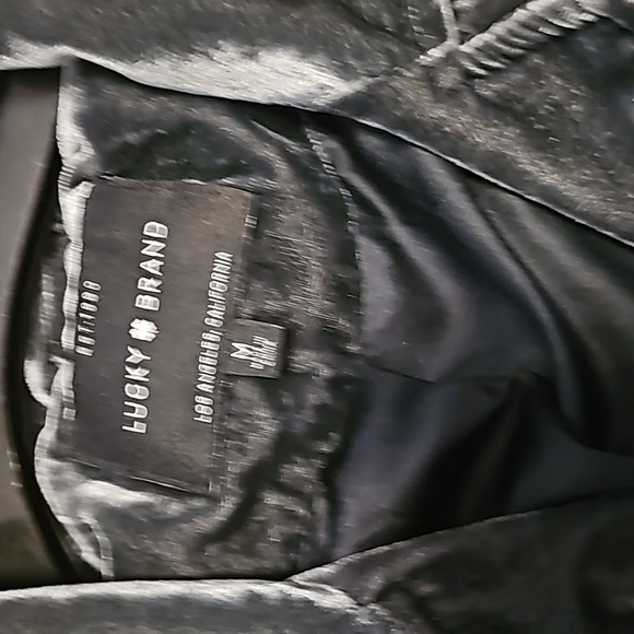 Lucky brand velvet jacket M like new - Picture 3 of 3